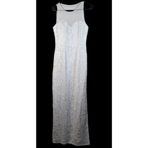 Marabella Wedding Dress Size 8 Lace Maxi Long Sleeveless Boho Bridal Beach Gown